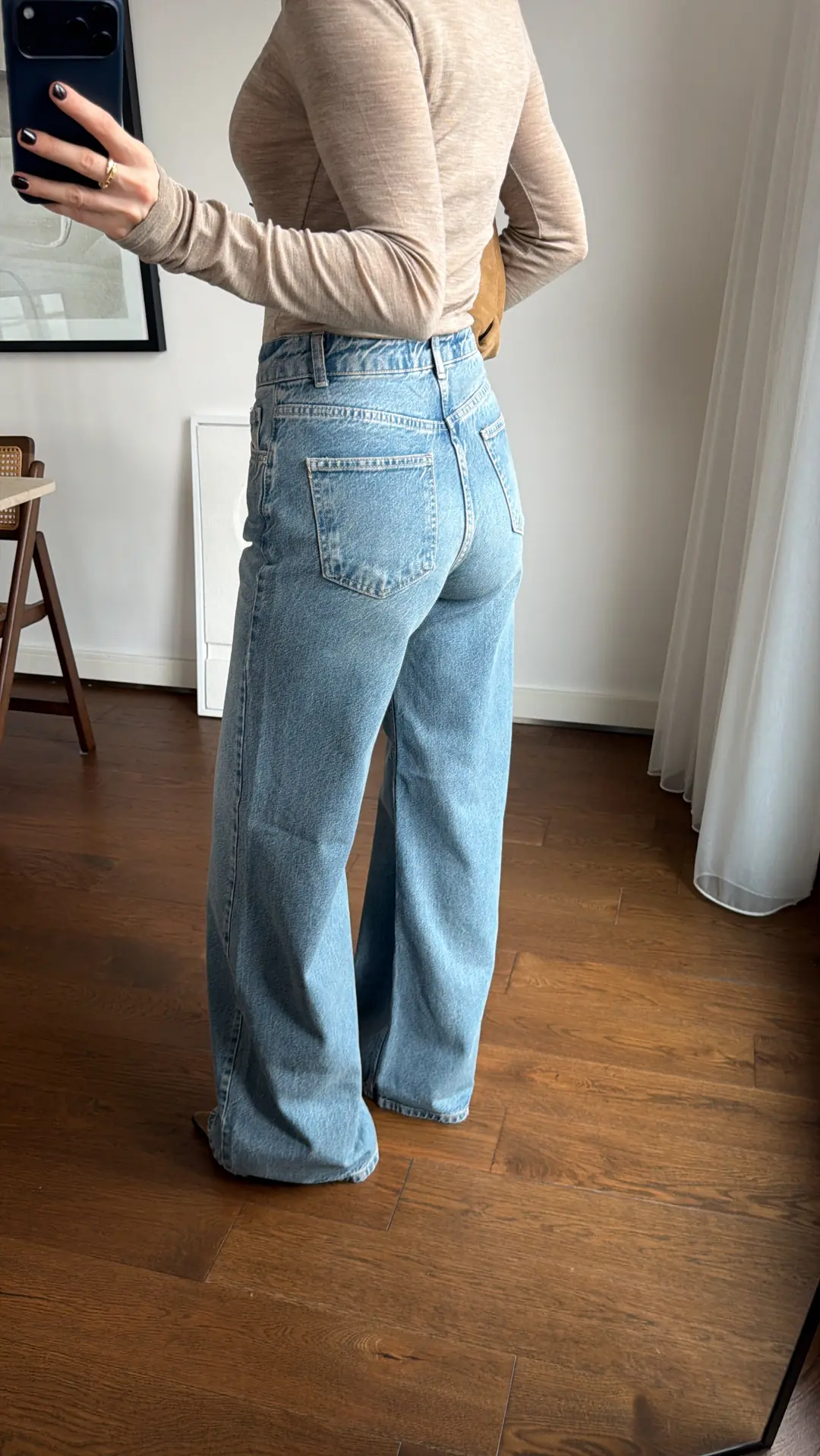 BUZ MAVİ WIDE LEG JEAN thumbnail 3